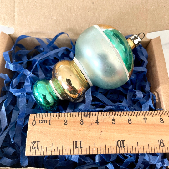 Vintage bobbin shaped bauble