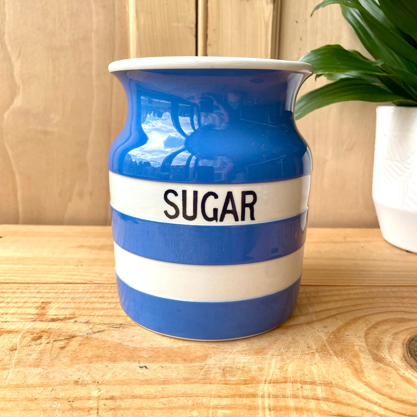 Vintage Large TG Green Sugar Jar