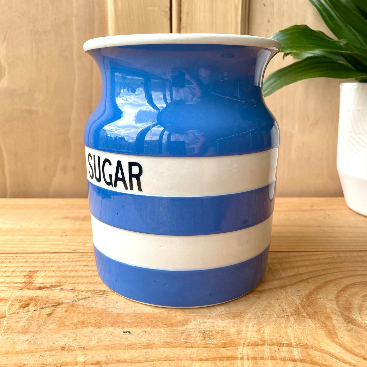 Vintage Large TG Green Sugar Jar