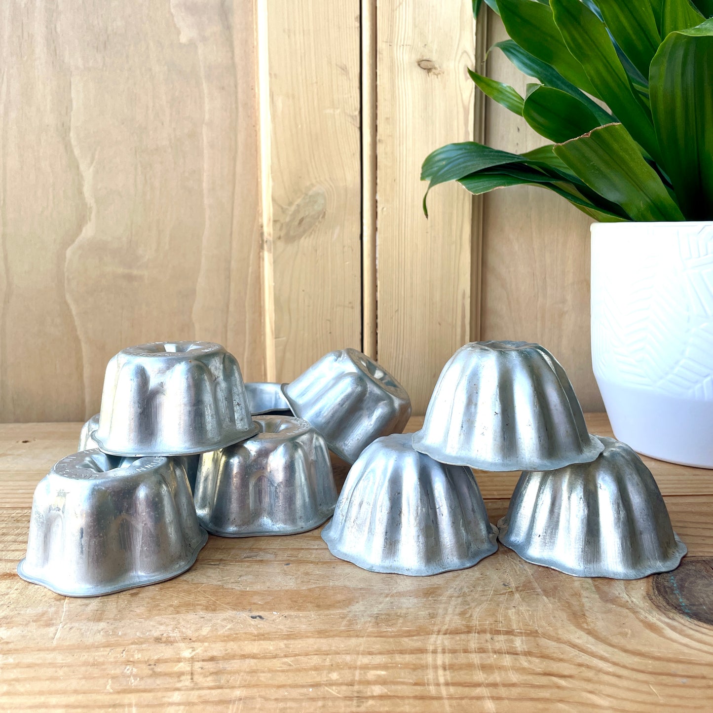 Vintage Individual Aluminium Moulds