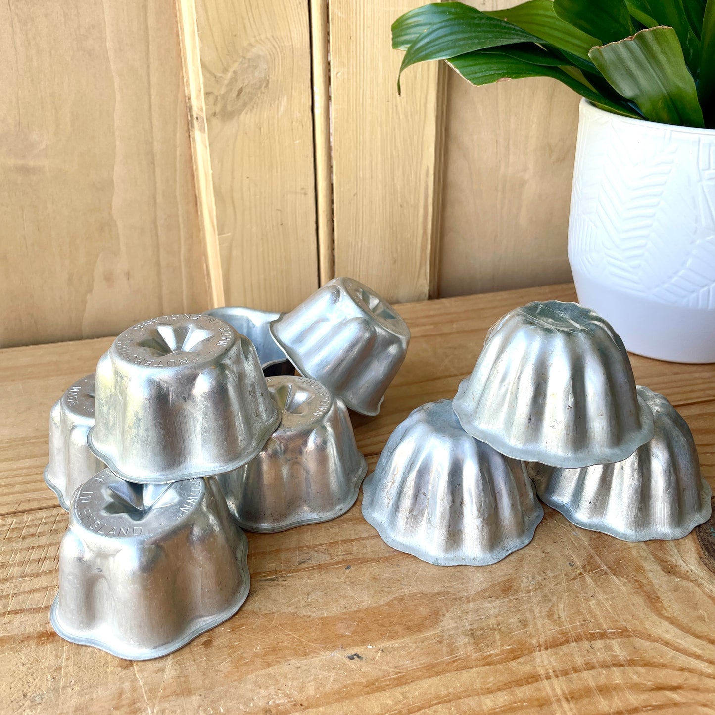 Vintage Individual Aluminium Moulds