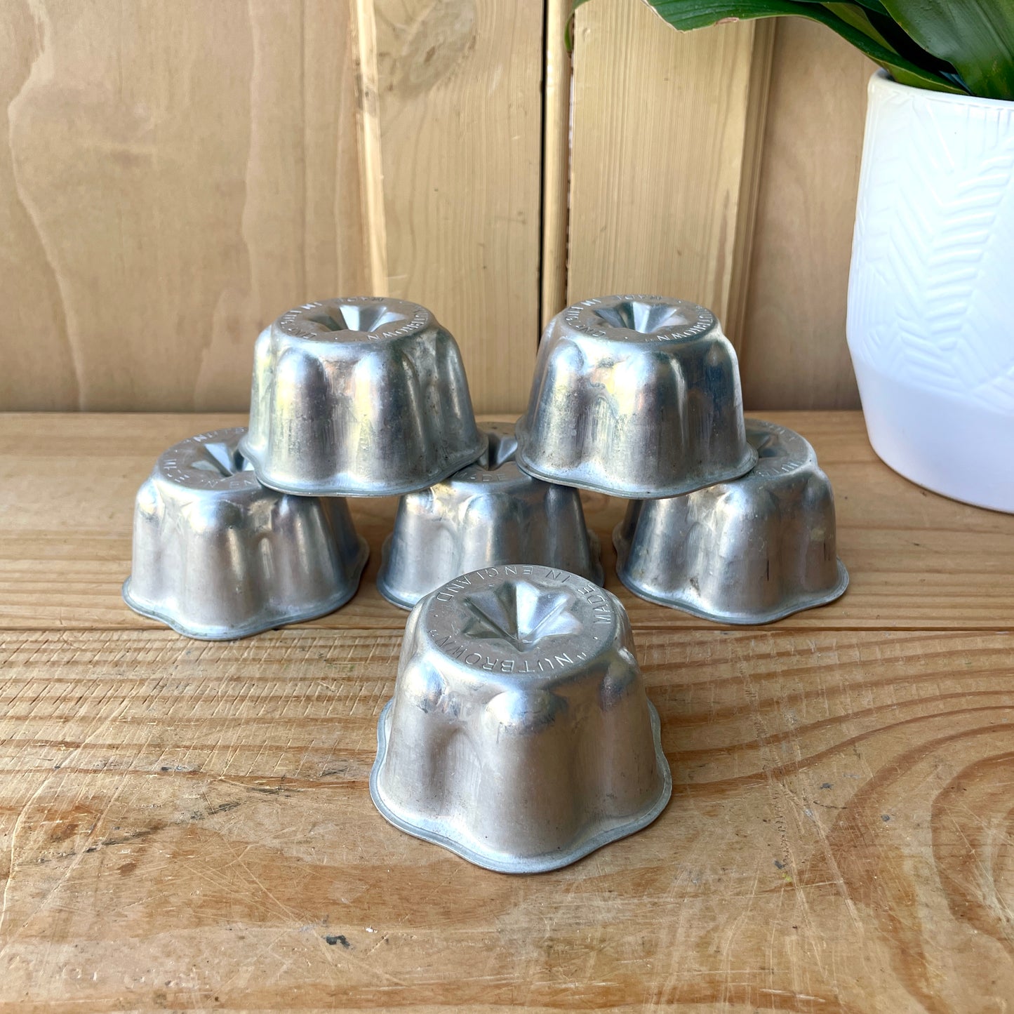 Vintage Individual Aluminium Moulds