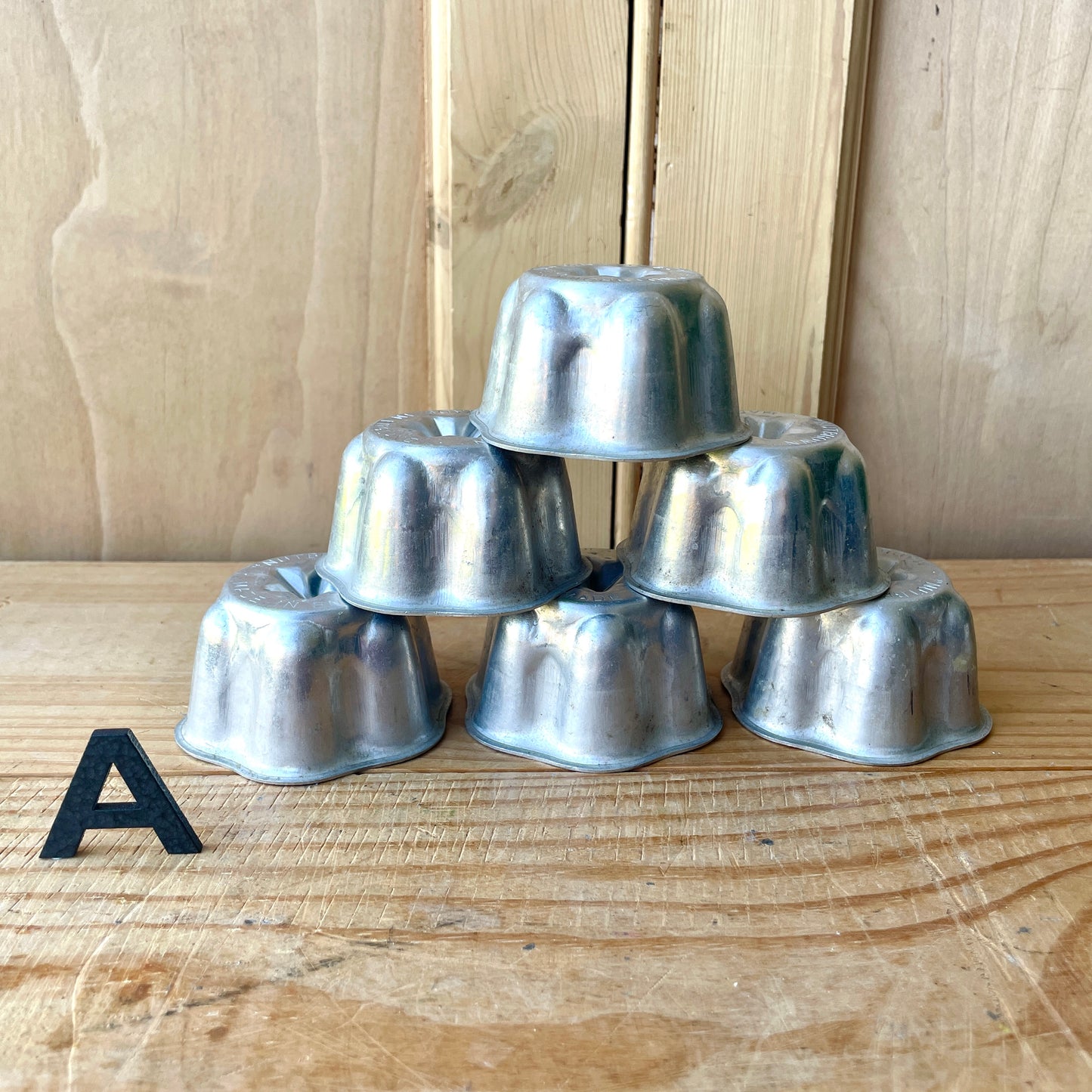 Vintage Individual Aluminium Moulds