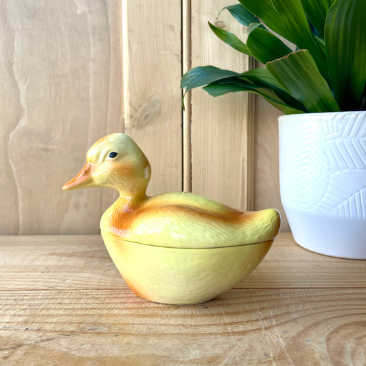 Vintage French Duckling Terrine by Michel Caugant