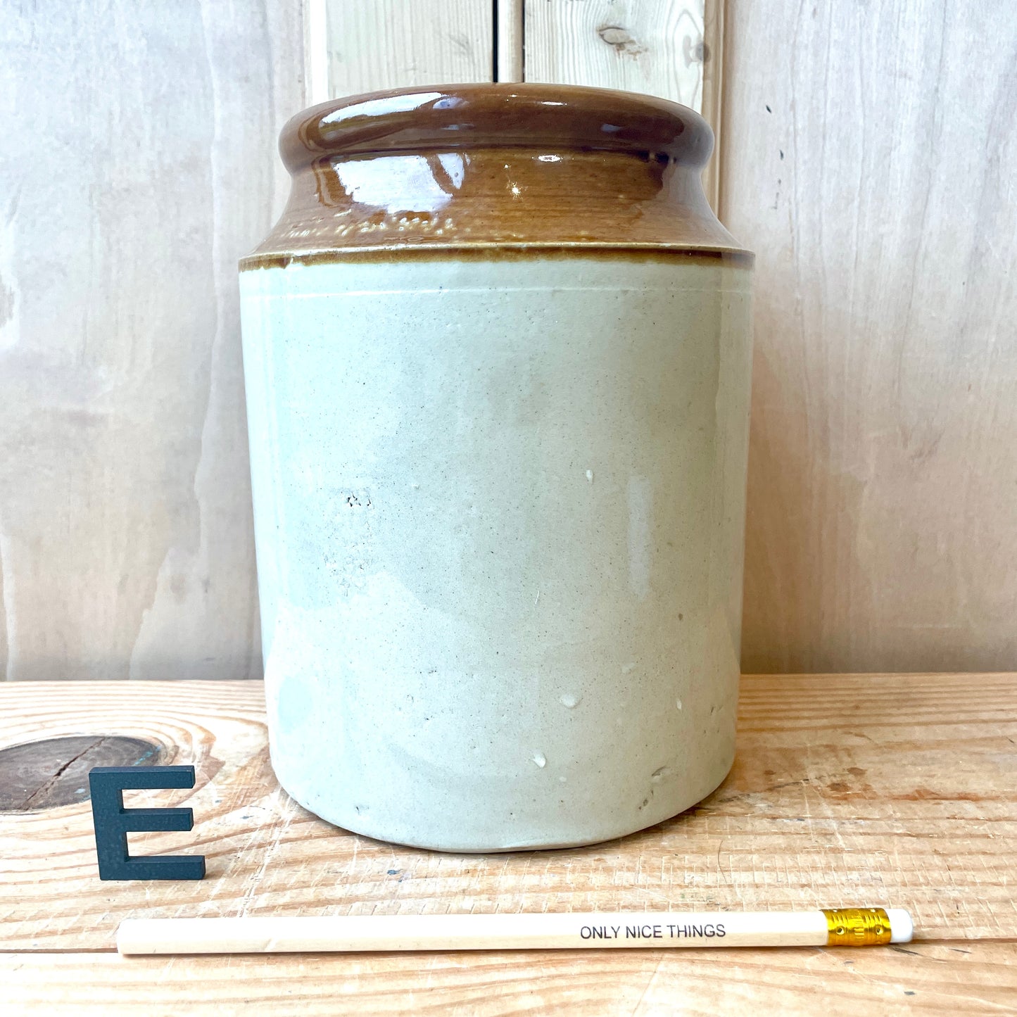 Vintage stoneware jars