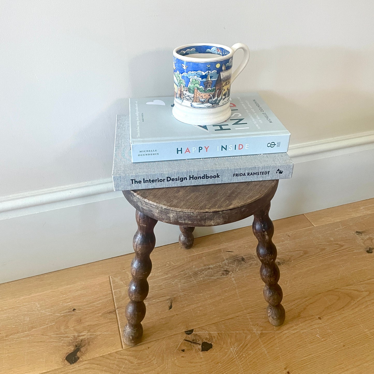 Small Vintage French Tripod  Bobbin Stool