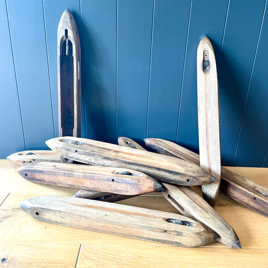 Vintage Wooden Loom Shuttles