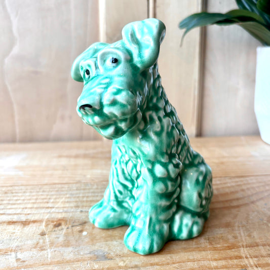 Vintage Sylvac Green Terrier