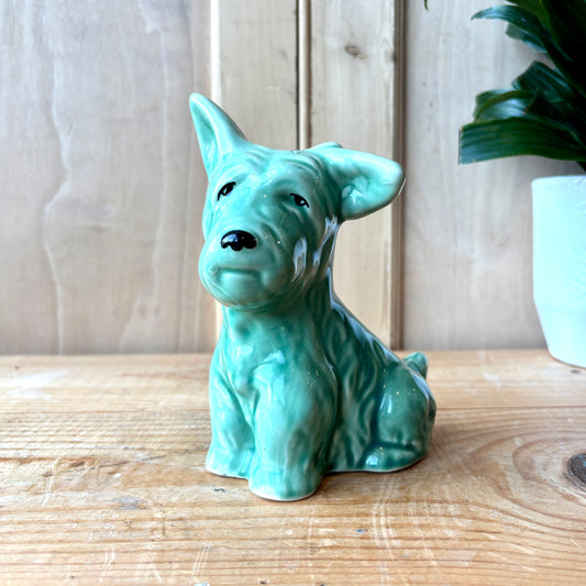 Vintage Sylvac Green Monty the Mongrel