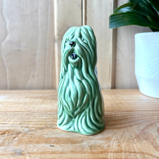 Vintage Sylvac Green Old English Sheep dog