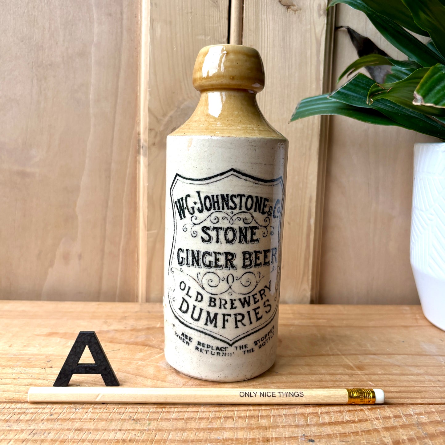 Antique Stone Ginger beer bottles