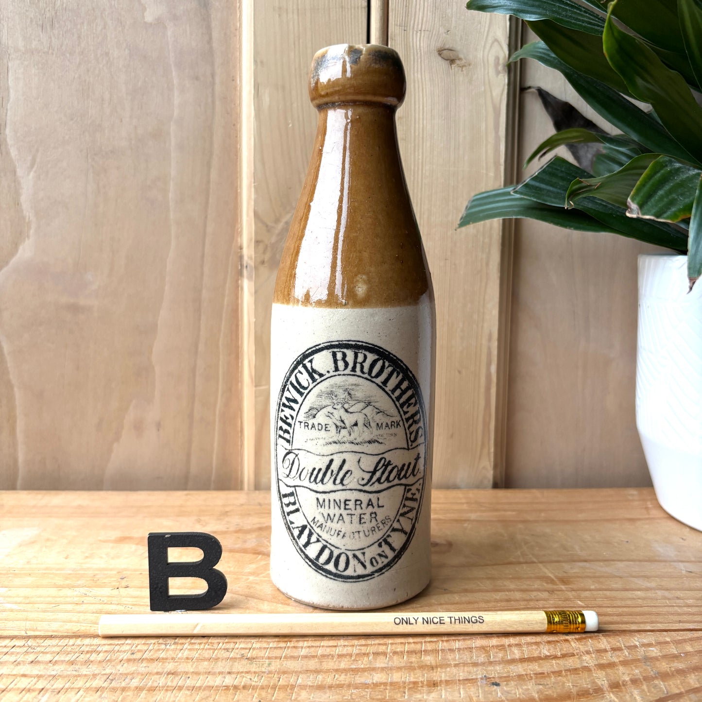 Antique Stone Ginger beer bottles