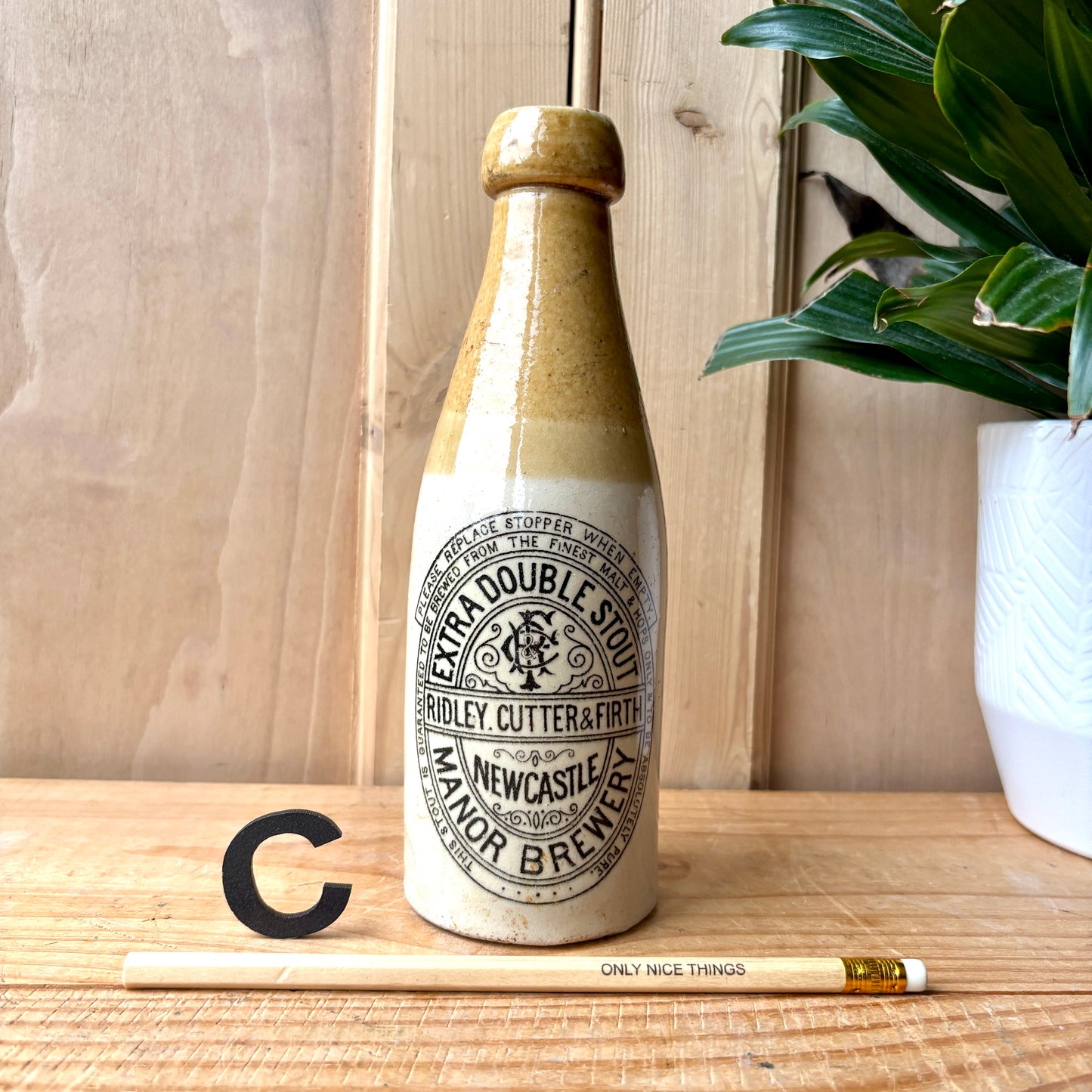 Antique Stone Ginger beer bottles