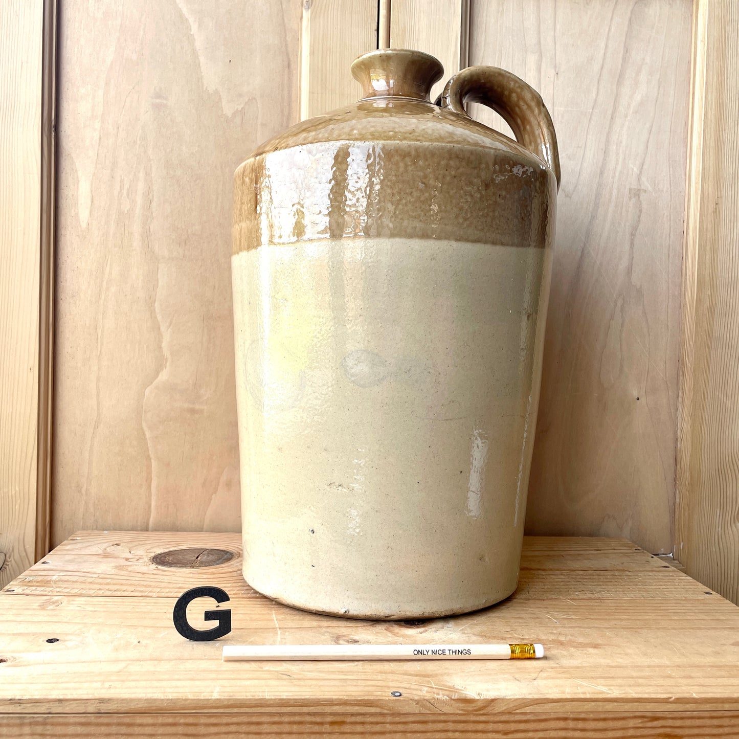 Large vintage stoneware jars