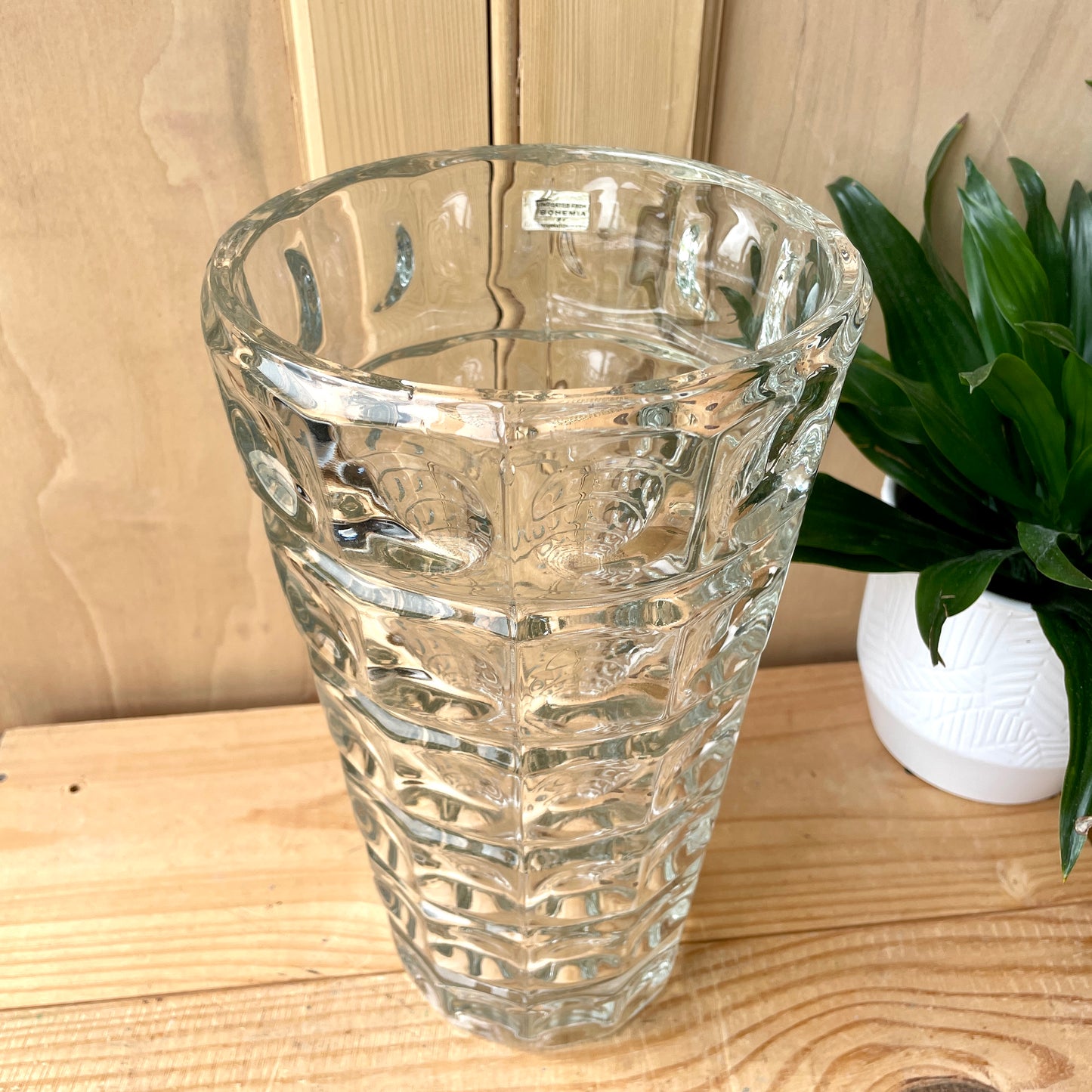 Mid Century Glass Vase - Sklo Union
