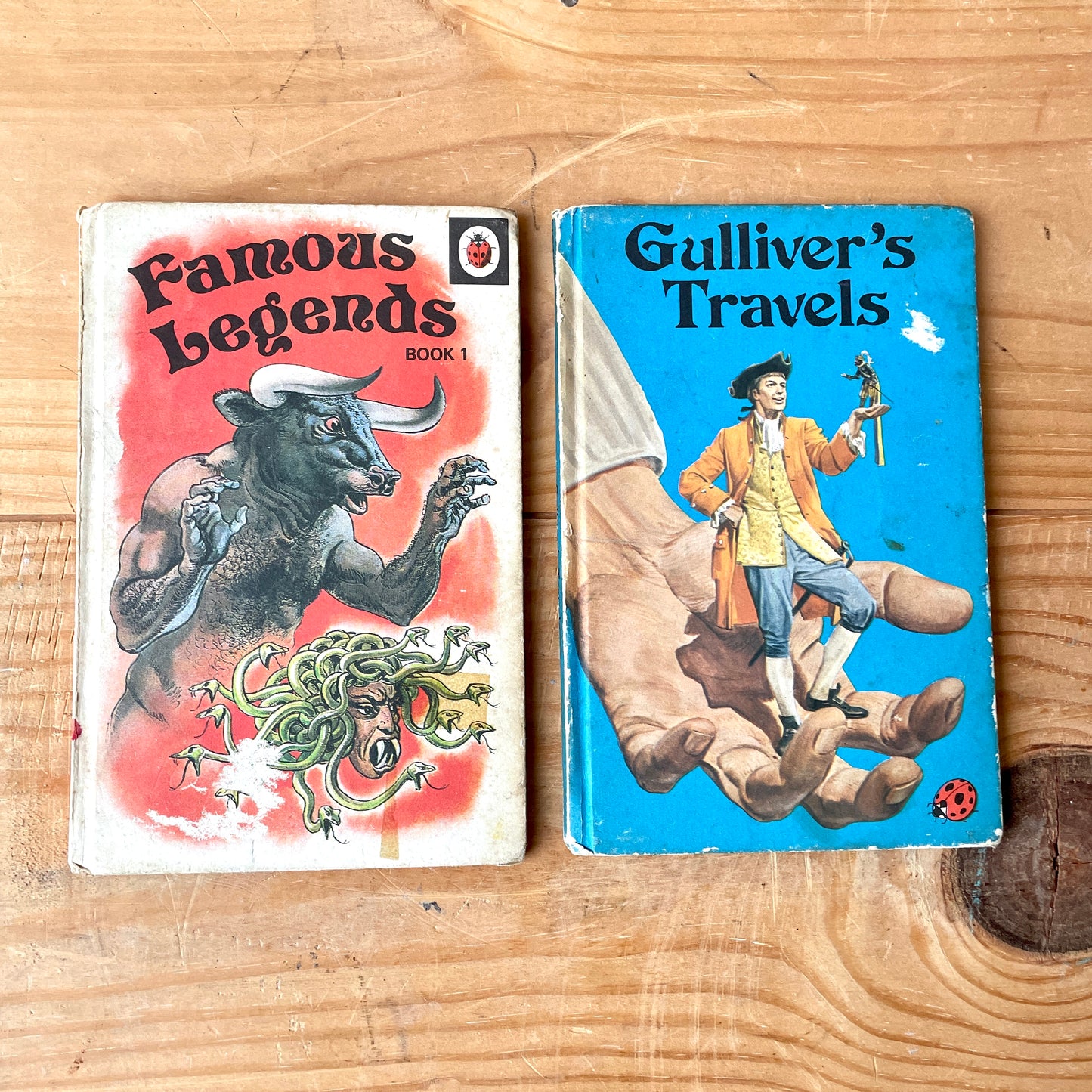 Pair of Vintage Ladybird books Famous Legends & Gulliver's Travels