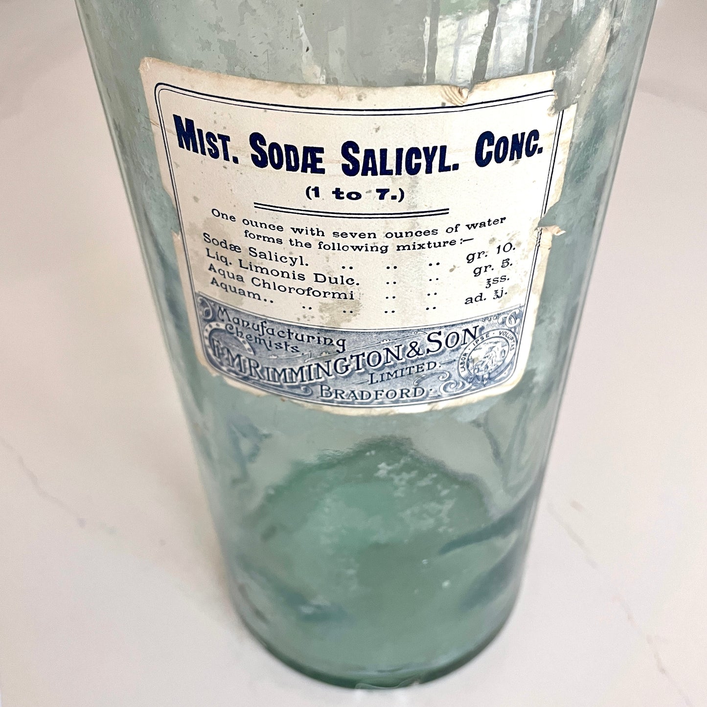 Very Large Vintage Chemist Bottle